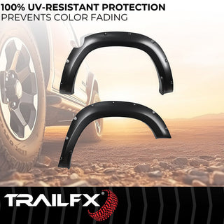 TrailFX Pocket Style Fender Flares w/ SS Rivets: Ram 1500 2023-2024 3.0L/3.6L V6