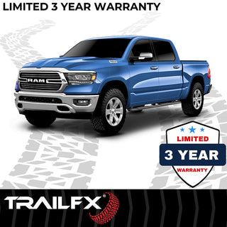 TrailFX T4 Trapezoid Step Bar Titanium Black: Fits Ram 1500 2019-2024 3.6L/5.7L