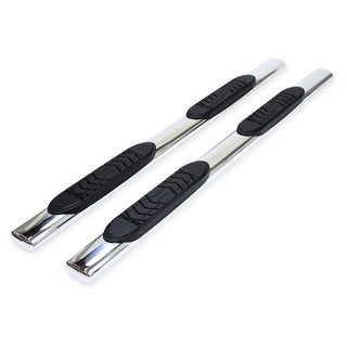 TrailFX 5" Oval Straight SS Step Bar: Jeep Gladiator 2020-2026 2.0L/3.0L