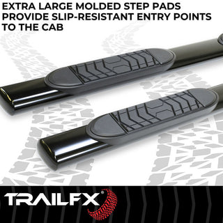 TrailFX 5" Oval Straight Step Bar: Ram 2500/3500 2010-2024 5.7L/6.7L