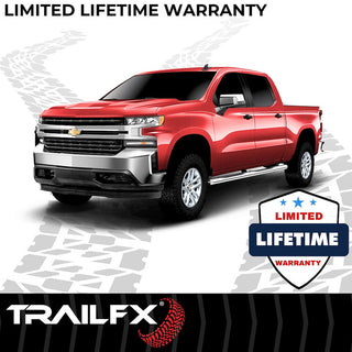 TrailFX 4" Oval Straight Step Bar Standard SS (RIGHT): Fits Ram 1500 / 2500 / 3500 2009-2023 w/ Step Pads