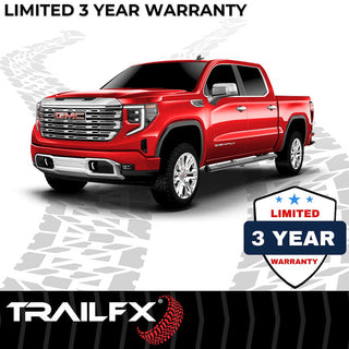 TrailFX 5" Oval Straight Step Bar Standard (RIGHT): Fits Ram 1500 / 2500 / 3500 2009-2023 w/ Step Pads - Black
