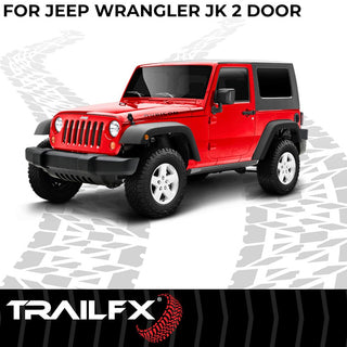 TrailFX Overland Running Board: Jeep Wrangler JK 2007-2018 3.6L/3.8L V6 - Black