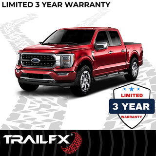 TrailFX 5" Oval Straight Step Bar Black: Fits Ram 1500 2009-2023 3.6L/5.7L
