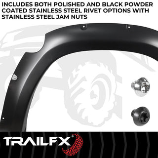 TrailFX Pocket Style Fender Flares w/ SS Rivets: Ram 1500 2023-2024 3.0L/3.6L V6