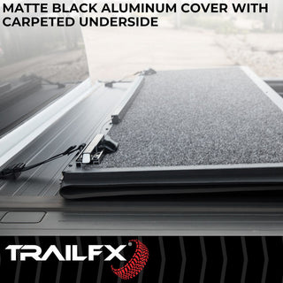 TrailFX HF3 Pro Tonneau Cover: Ram 1500 2019-2024 3.6L/5.7L/6.2L TRX - Black