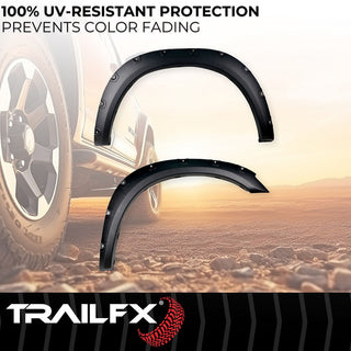TrailFX Pocket Style Fender Flares Textured: Fits Ram 2500/3500 2010-2018 w/ 5.7L/6.7L