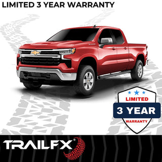 TrailFX 5" Oval Bent Step Bar Black: Fits Ram 1500 2019-2023 w/ 3.6L V6/5.7L Hemi/6.2L TRX