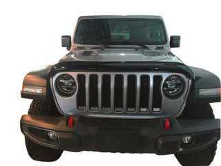 TrailFX Hood Protector Smoke: Jeep Gladiator / Wrangler JL 2018-2026