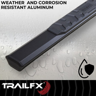 TrailFX A4 Step Bars: Ram 1500 2019-2024 3.6L / 5.7L / 6.2L TRX - Titanium Black