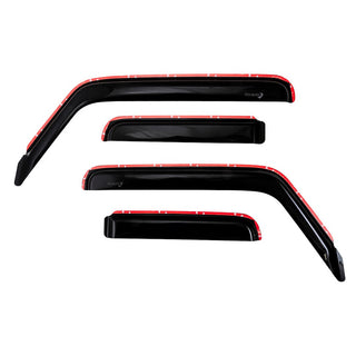 TrailFX In Channel 4-Piece Window Vent: Jeep Wrangler JL/JT 2018-2026 2.0L Turbo/3.6L V6