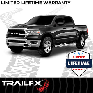 TrailFX 3" Round Stainless Step Bar (STD): Fits Ram 1500-3500 2009-2023 w/ Step Pads