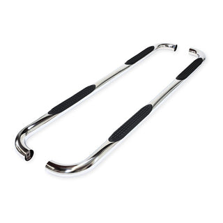 TrailFX 3" Round SS Step Bars Bent 60°: Fits Ram 1500 2009-2023 3.6L/5.7L