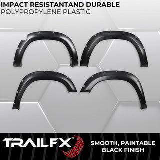 TrailFX Pocket Style Fender Flares w/ SS Rivets: Ram 1500 2023-2024 3.0L/3.6L V6
