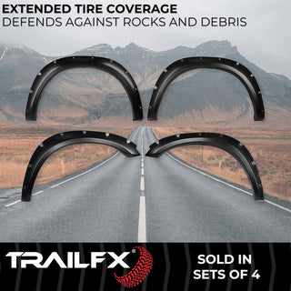 TrailFX Pocket Style Fender Flares: Fits Ram 1500 2009-2023 3.6L/5.7L
