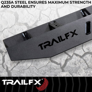 TrailFX Overland Running Board Black Steel: Jeep Gladiator 2020-2026 2.0L/3.0L