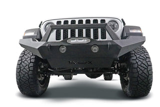 TrailFX Full Width Front Bumper w/Skid Plate & Winch Mount: Jeep Wrangler JL / Gladiator 2018-2026