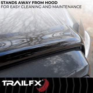 TrailFX Hood Protector Smoke: Fits Ram 1500 2009-2023 3.6L/5.7L