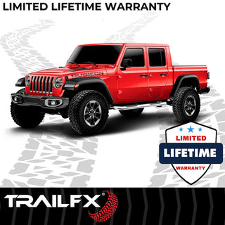 TrailFX 3" Round Step Bar SS: Jeep Gladiator 2020-2026 2.0L/3.0L