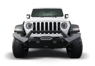 TrailFX Full Width Front Bumper w/Skid Plate & Winch Mount: Jeep Wrangler JL / Gladiator 2018-2026