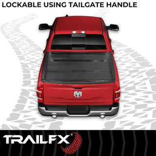 TrailFX HF3 Pro Flush Tri-Fold Tonneau Cover (5.6'): Ram 1500 2019-2024 3.6L/5.7L