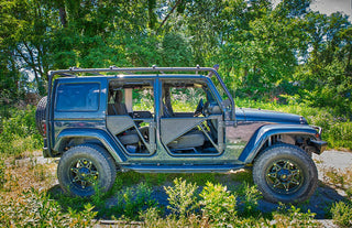 TrailFX Rear Tube Doors: Fits Jeep Wrangler JK 2007-2018 3.6L/3.8L V6