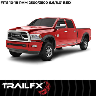 TrailFX Pocket Style Fender Flares Textured: Fits Ram 2500/3500 2010-2018 w/ 5.7L/6.7L