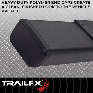 TrailFX T4 Trapezoid Step Bar Black: Jeep Gladiator 2020-2026 2.0L/3.0L