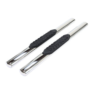TrailFX 4" Oval Straight Step Bar Standard SS (RIGHT): Fits Ram 1500 / 2500 / 3500 2009-2023 w/ Step Pads