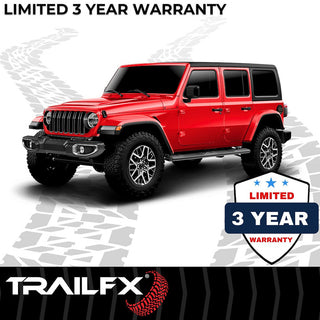 TrailFX 4" Oval Step Bar: Jeep Wrangler JL 2018-2026 2.0L/3.6L