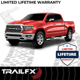 TrailFX 6" Oval Straight Step Bar SS: Ram 1500 2019-2024 w/ Step Pads