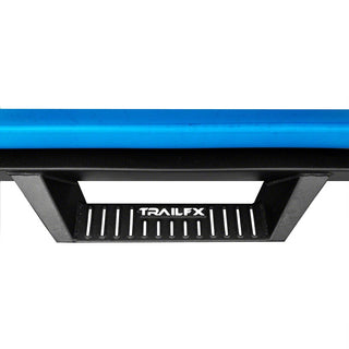 TrailFX Drop Down Hoop Step Bars Black: Jeep Wrangler JK 2007-2018 3.6L/3.8L V6