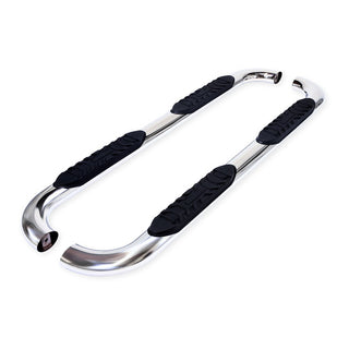 TrailFX 4" Oval Bent Step Bar SS: Fits Ram 1500 2009-2023 3.6L/5.7L