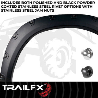 TrailFX Pocket Style Fender Flares Textured: Fits Ram 2500/3500 2010-2018 w/ 5.7L/6.7L