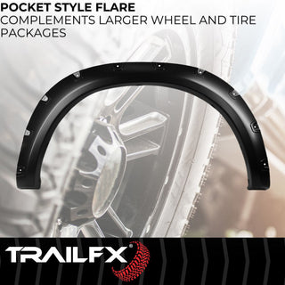TrailFX Pocket Style Fender Flares: Ram 2500 2019-2024 5.7L/6.4L