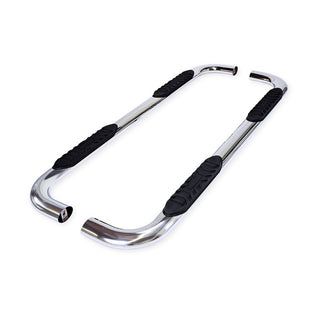 TrailFX 4" Oval Bent Step Bar Stainless: Fits Ram 1500 2019-2024 3.6L/5.7L