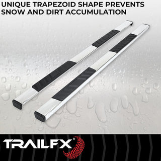 TrailFX T4 Trapezoid Step Bar Stainless: Ram 1500 2019-2023 3.6L/5.7L