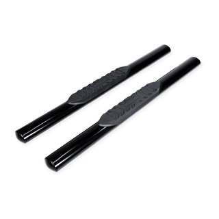 TrailFX 4" Oval Straight Step Bar Black: Ram 1500 2019-2024 3.6L/5.7L