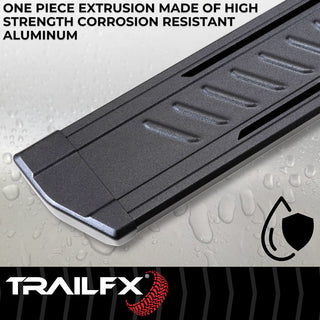 TrailFX A6 Running Boards Matte Black (QUAD CAB): Ram 1500 2019-2024 3.6L/5.7L