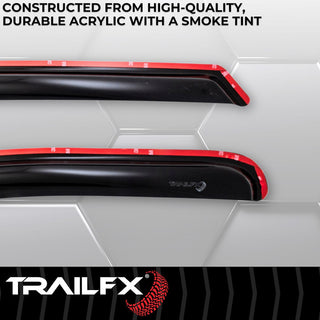 TrailFX In Channel 2-Piece Window Vent: Fits Ram 1500 / 2500 / 3500 2009-2024