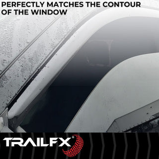 TrailFX In Channel 4-Piece Window Vent: Fits Ram 1500 / 2500 / 3500 2009-2024