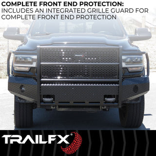 TrailFX Front Full Replacement Bumper: Fits Ram 2500/3500 2006-2018