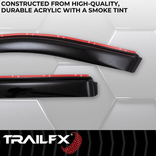 TrailFX In Channel 4-Piece Window Vent For Jeep Grand Cherokee