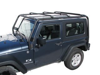 TrailFX Roof Rack: Jeep Wrangler JK 2007-2018 3.6L/3.8L V6 - Black