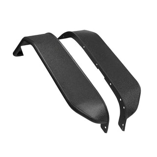 TrailFX Front Fender Flares: Fits Jeep Wrangler JK 2007-2018 3.6L/3.8L V6 - Black
