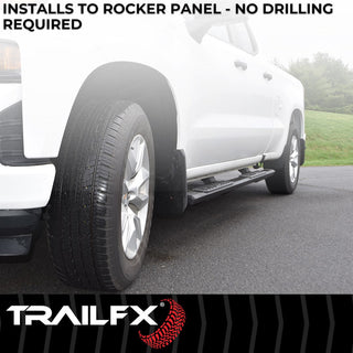 TrailFX A4 Step Bars Aluminum Titanium Black: Ram 1500 3.6L/5.7L