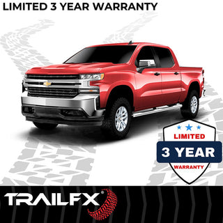 TrailFX 4" Oval Straight Step Bar SS: Fits Ram 1500 2009-2023 3.6L/5.7L