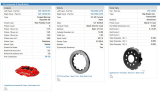 Wilwood Narrow Superlite 6-Piston Front Big Brake Kit (Red Calipers, Slotted 12.88" Rotors): Jeep Wrangler JK 2007 - 2018