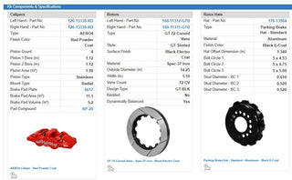 Wilwood AERO4 4-Piston Rear Big Brake Kit (Red Calipers, Slotted Rotors): 300 / Challenger / Charger 2012 - 2024 (Excluding AWD, 6.4L 392 & 6.2L Hellcat)