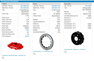 Wilwood Narrow Superlite 4-Piston Rear Big Brake Kit (Red Calipers, Slotted 12.88" Rotors): Jeep Wrangler JK 2007 - 2018